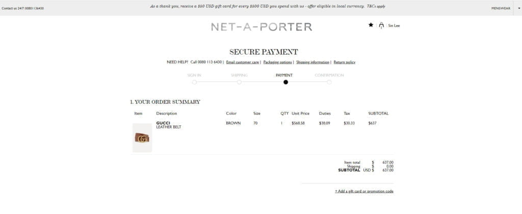 Net-A-Porter購物教學