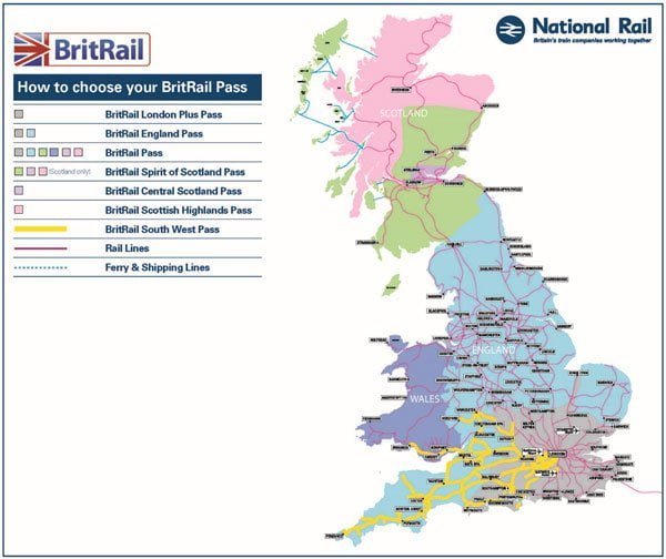 Britrail pass-map